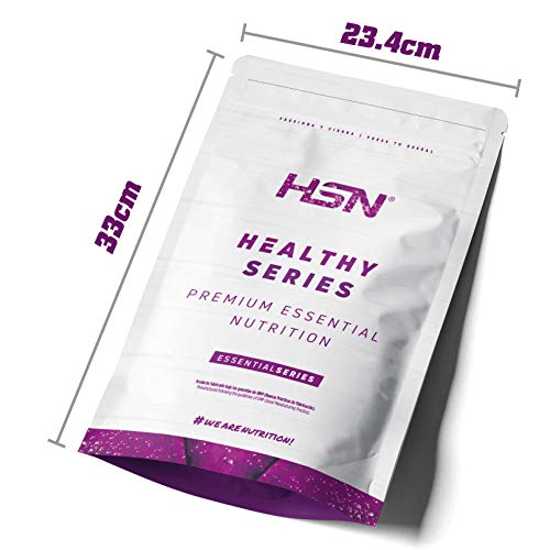 Proteína de Guisante Aislada de HSN | Sabor Chocolate 2 Kg = 67 Tomas por Envase | 100% Vegana | Pea Protein Isolate | No-GMO, Sin Gluten, Sin Soja ni Azúcares añadidos