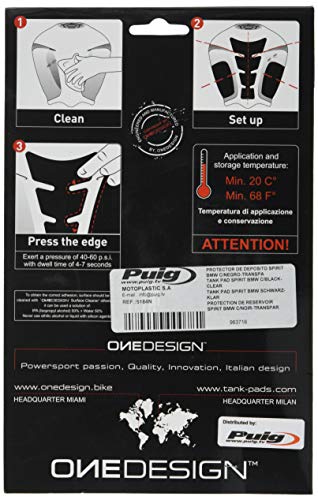 Puig 5184N Protector de deposito, Color Negro y Transparente