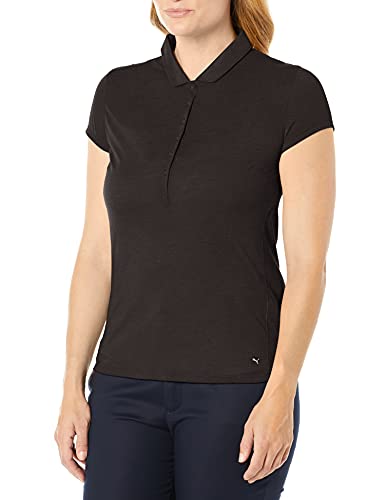 Puma 2019 Slim Stretch Polo para Mujer, Mujer, Polo, 595135, Puma Black, Double X-Large