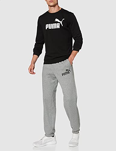 PUMA Essential Crew SWS Big Logo M Sudadera, Hombre, Negro Black