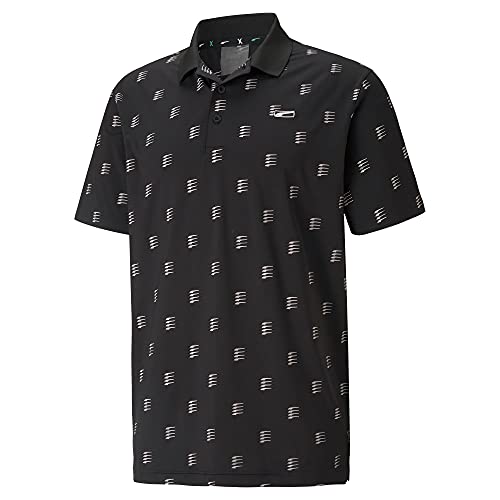 Puma Golf Men's Mattr Moving Day Polo, Puma Black, Double Extra Large