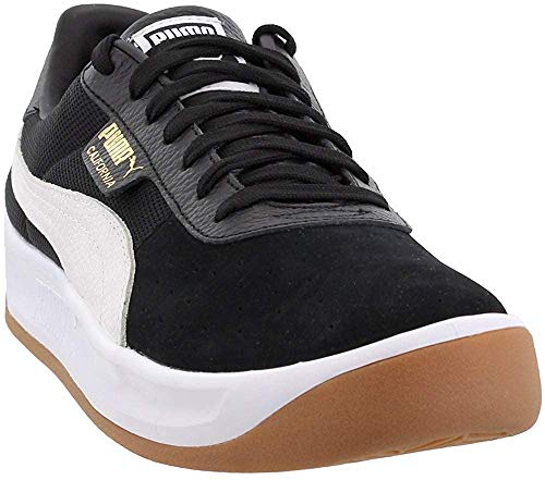 PUMA Men's California Casual Puma Black/Puma White/Puma Team Gold 9.5 D US D (M)