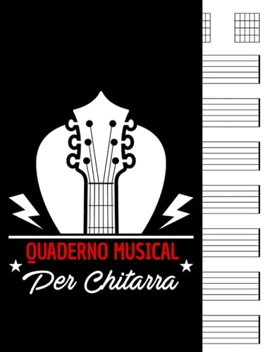 Quaderno Musical per chitarra: 7 Tablature per pagina, 6 Griglie Per Accordi per pagina. Ideale per musicisti ,studenti o insegnanti di musica | A4