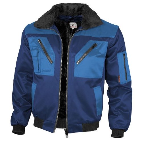 Qualitex 8301/4-0 - Cazadora de piloto impermeable azul Kornblau/Blau Talla:medium