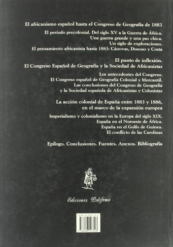 Quimeras de África. La Sociedad Española de Africanistas y Colonistas:: El colonialismo español de finales del siglo XIX