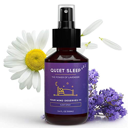 QuiteSleep Spray de Bruma Almohada con Aceite Esencial de Lavanda para Dormir - Spray Lavanda Dormir Almohada, Efecto Relajante para Dormir con Aromaterapia - Spray de Lavanda para Almohada, 100ml