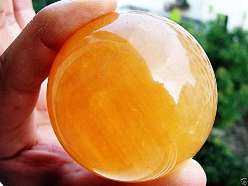 QWEQWE Citrino Natural Calcita Cuarzo Esfera de Cristal Ball Gemston (Size : 9cm)