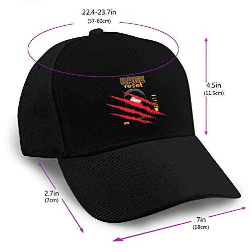 Rage Reset - Gorra deportiva para hombre (ajustable, unisex