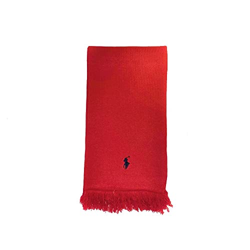 Ralph Lauren Bufanda con flecos Unisex (Talla única, Park Avenue Red)