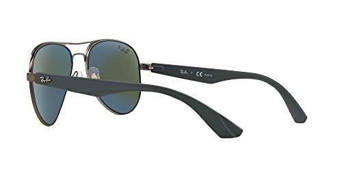 Ray-Ban 0Rb3523 Gafas de Sol, Matte Gunmetal, 59 para Hombre