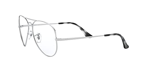 Ray-Ban 0RX6489, Monturas de Gafas Unisex adulto, Marrón (Silver), 55