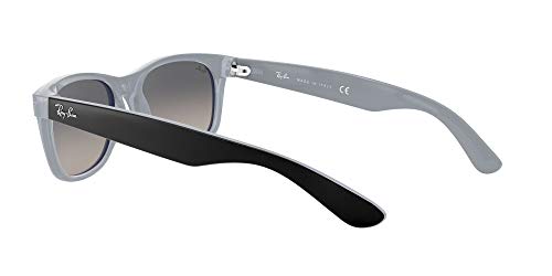 Ray-Ban 2132 Gafas de Sol, Matte Black on Opal Ice, 58 para Hombre