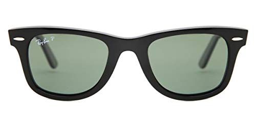 Ray-Ban Negro polarizado verde clásico del G-15 de 50 mm cuadrados CAMINANTE gafas de sol