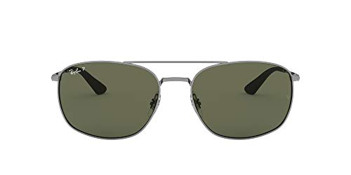 Ray-Ban RB3654-004/9A Gafas de Sol, Gunmetal, 60 Unisex