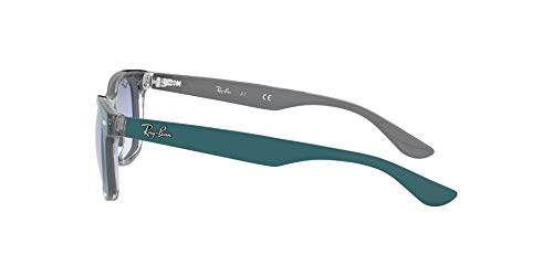 Ray-Ban Rj9052S Gafas de sol, Rectangulares Unisex niños, azul