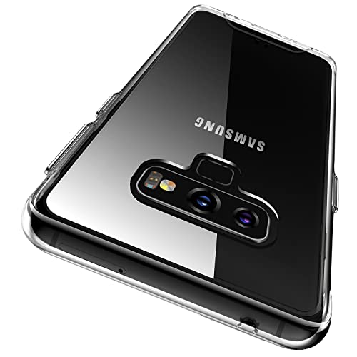 Rayboen Funda para Samsung Galaxy Note 9, diseño transparente, a prueba de golpes, antiarañazos, PC duro + TPU flexible delgada funda para Samsung Galaxy Note 9, 6.4 pulgadas