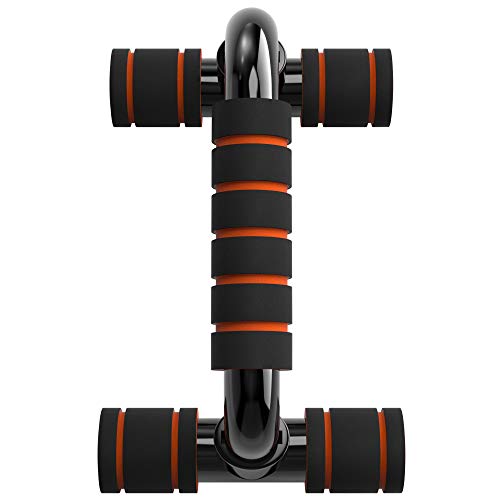 Readaeer --Pushup Bar,Soporte para Flexiones, Negro (Naranja)