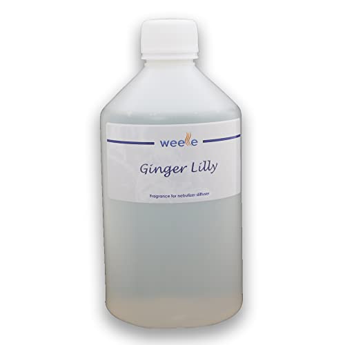 Recarga Ambientador Ginger Lily para Difusores de Nebulización Profesionales Weele 500 ml Perfume para Hogar