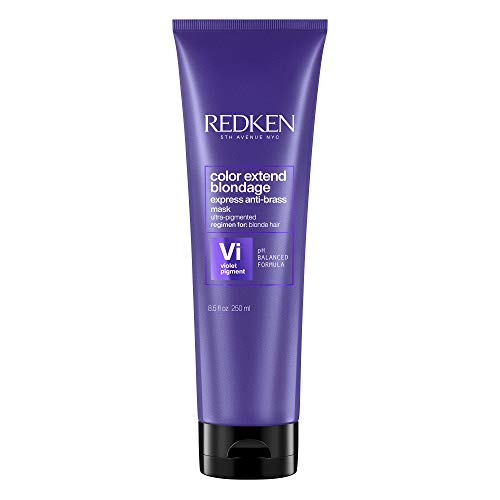 REDKEN Mascarilla Blondage Expbrass Para Cabello Rubio, 250 Ml, Violeta