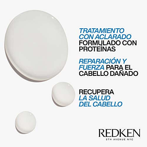 Redken | Tratamiento Con Aclarado, Reparador con Proteínas para Cabello Dañado, Extreme Cat, Formato 150 ml