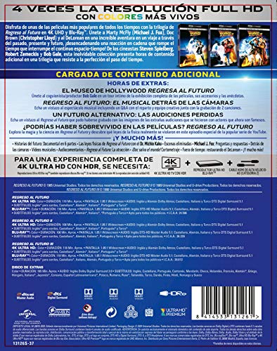 REGRESO AL FUTURO 1-3 (4K UHD + BD + BD EXTRAS) [Blu-ray]