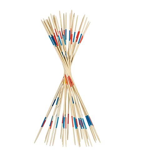 Relaxdays Mikado Gigante 31 Palillos, Madera, Marrón Natural, 90 Cm Juego, Unisex niños, XXL