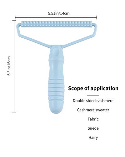 Removedor de Pelusa Portátil, Removedor de Pelusa de Doble Cara, Depiladora Rápida para Pelo de Mascotas, Cepillo de Pelusa de Viaje para Quitar el Polvo de la Ropa y Muebles