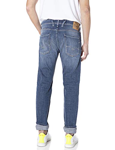 REPLAY Anbass Jeans, 009 Azul Medio, 33W / 32L para Hombre