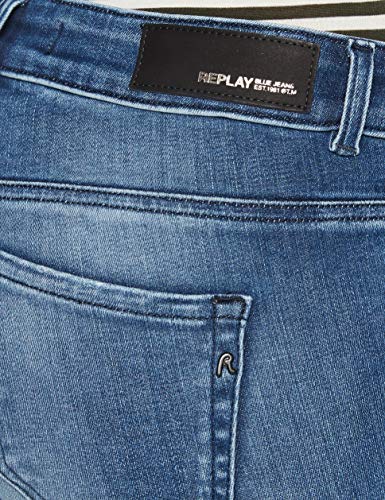 Replay Faaby, Jeans para Mujer, Azul (93 Azul medio), 29W / 32L