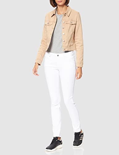 REPLAY New Luz Hyperflex Colour, Jeans para Mujer, Blanco (001 White), 28W / 30L