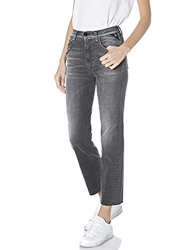 Replay Reyne, Jeans para Mujer, Gris (097 Dark Grey), 27W / 28L