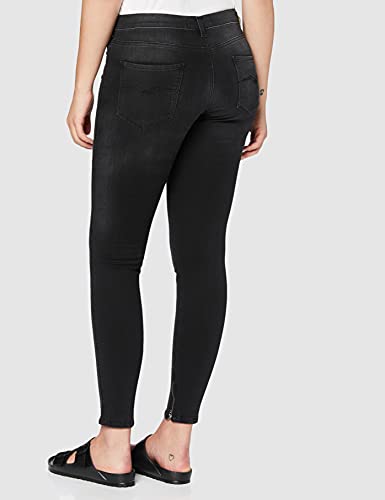 REPLAY Stella Ankle Zip Vaqueros Skinny, Negro (098 Black), 32W / 28L para Mujer