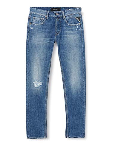 REPLAY Willbi X-Lite Jeans, 007 Dark Blue, 30W / 30L para Hombre