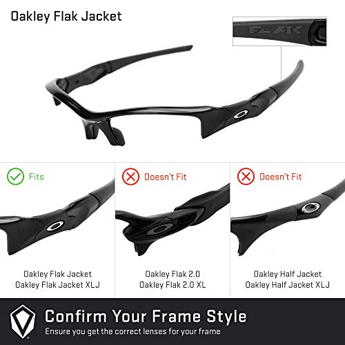 Revant Lentes de Repuesto Compatibles con Gafas de Sol Oakley Flak Jacket, No Polarizados, Cristal Claro