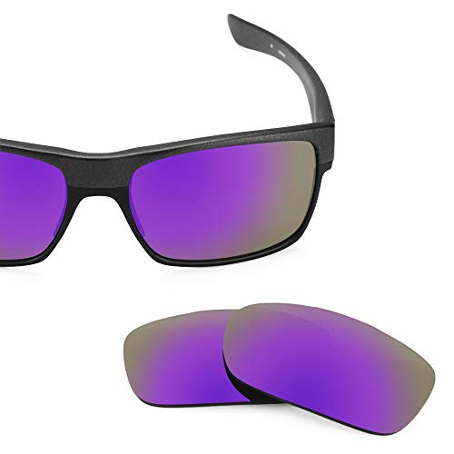 Revant Lentes de Repuesto Compatibles con Gafas de Sol Oakley TwoFace, Polarizados, Elite Morada Plasma MirrorShield