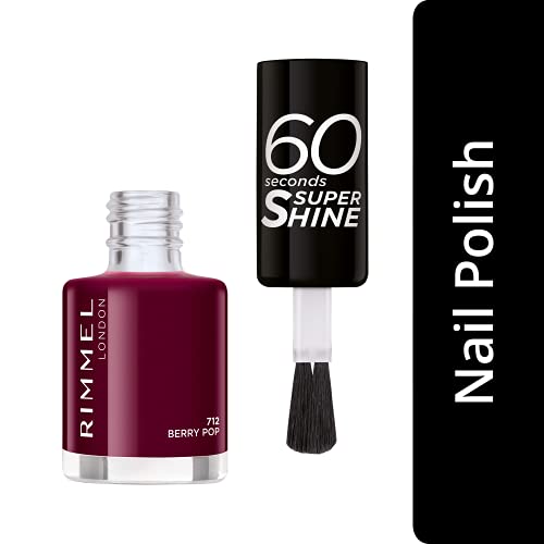 Rimmel London 60 Seconds Super Shine #712-Berry Pop - 1 unidad