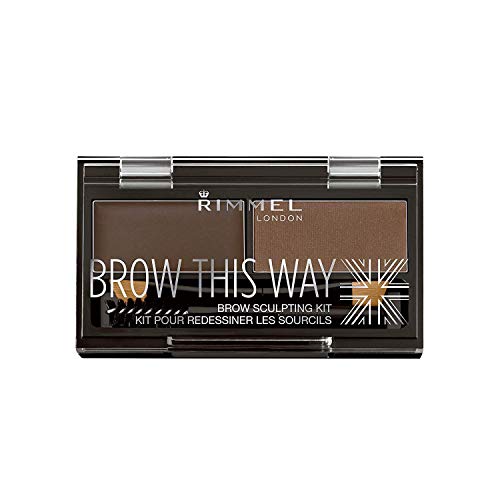 Rimmel London Kit Kate Sculpting Tono 003 Dark Brown + Kit de cejas brow this way Tono 3