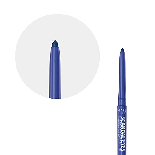 Rimmel London Scandal'eyes Exaggerate Eye Definer, Delineador de ojos automático, Tono 4 Azul