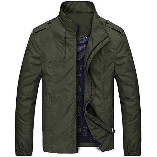 riou Abrigo de Plumas para Hombre Invierno Chaqueta de Algodón Calentar Gruesa Escudo Slim Fit Casuales Tops Blazer Cálida al Aire Libre Antiviento