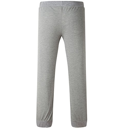 ROBO Hombre Pantalones Chandál Impresión de Letras Elástica Cintura Pants Trousers,EU 40-50