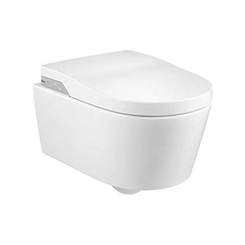 Roca Toilet In-Wash Inspira Round suspendido Rimless, 39 x 47 x 56 centímetros, color blanco (Referencia: AT0019400R)