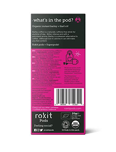 Rokit Pods | Pack Variado | Incluye Té Verde Matcha, Mezclas de Cúrcuma y Cacao, 'Café' de Cebada, VitaCoffee y Vainas de Té de Cúrcuma | Cápsulas Compatibles con la Máquina de Café Nespresso