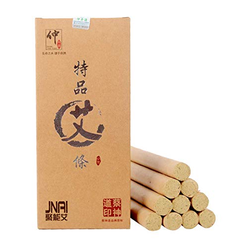 Rollos de moxa hechos a mano naturales puros Moxibustión tradicional china, tira de rollo de moxa adecuada para personas mayores, mujeres, niños, etc.