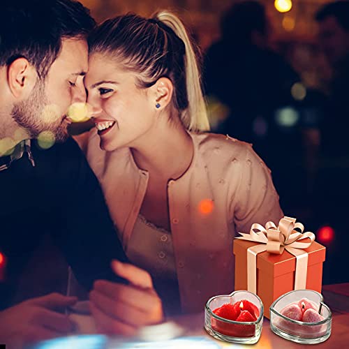 Romántico Velas Aromática de Regalo, 2 Paquetes Velas Perfumadas para un Ambiente Romántico y Boda, Hogar, Festival, día de San Valentín, Decoración de Fiesta de Cumpleaños