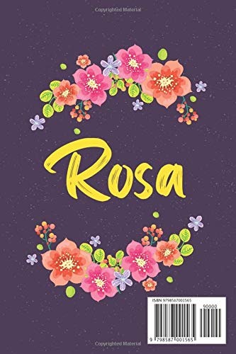 Rosa: A daily unicorn gratitude journal for young girls,Personalized Unicorn gift ideas for Rosa Gift with names,for Birthday Girls ,I'm Rosa,purple unicorn decorations for birthday