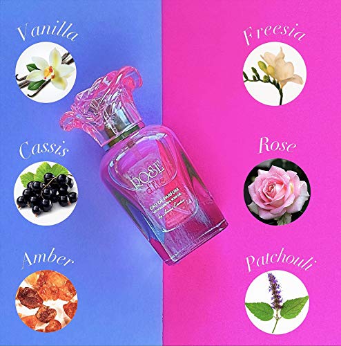 ROSE D'ETE Women eau de Parfum de Aroma Essence 35ml, Precioso Perfume Romántico, Dulce Fragancia Floral Lady con Notas de Ámbar, Rosa, Fresia, Vainilla y Pachulí