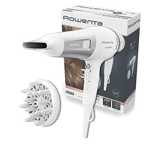 Rowenta Powerline CV5930 - Secador de pelo con tecnología Ionic Booster, ahorro de energía, golpe de aire frío, secador de pelo iónico, 6 ajustes de velocidad/temperatura, protección térmica