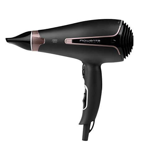 Rowenta Premium Care Silence CV7920 - Secador de pelo profesional 2300W motor AC, sistema iónico, Cashmere Keratin y aceite Argán, 3 ajustes temperatura y 2 velocidades, golpe frío y accesorios