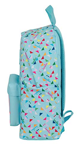 Safta Day Pack Infantil de Benetton Picchi, 330x150x420mm, Azul Claro/Multicolor