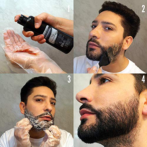 Salvathor Duran - 40 Aplicaciones - Tinte Para Canas y Barba Para Hombre - Resultado Natural - Cambio Gradual o Completo en la Primera Aplicación - 500 ml.